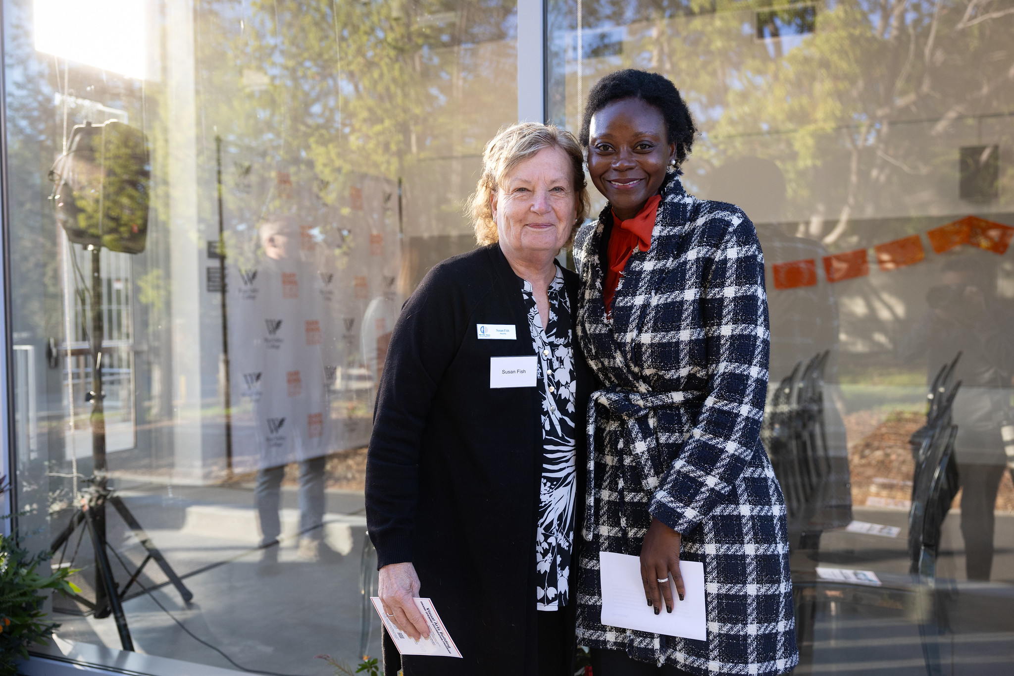Trustee Fish with President Taylor-Mendoza