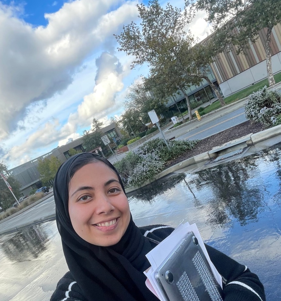 Firza poses at West Valley College