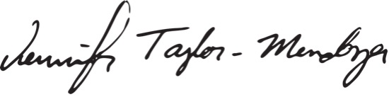 President Taylor-Mendoza Signature