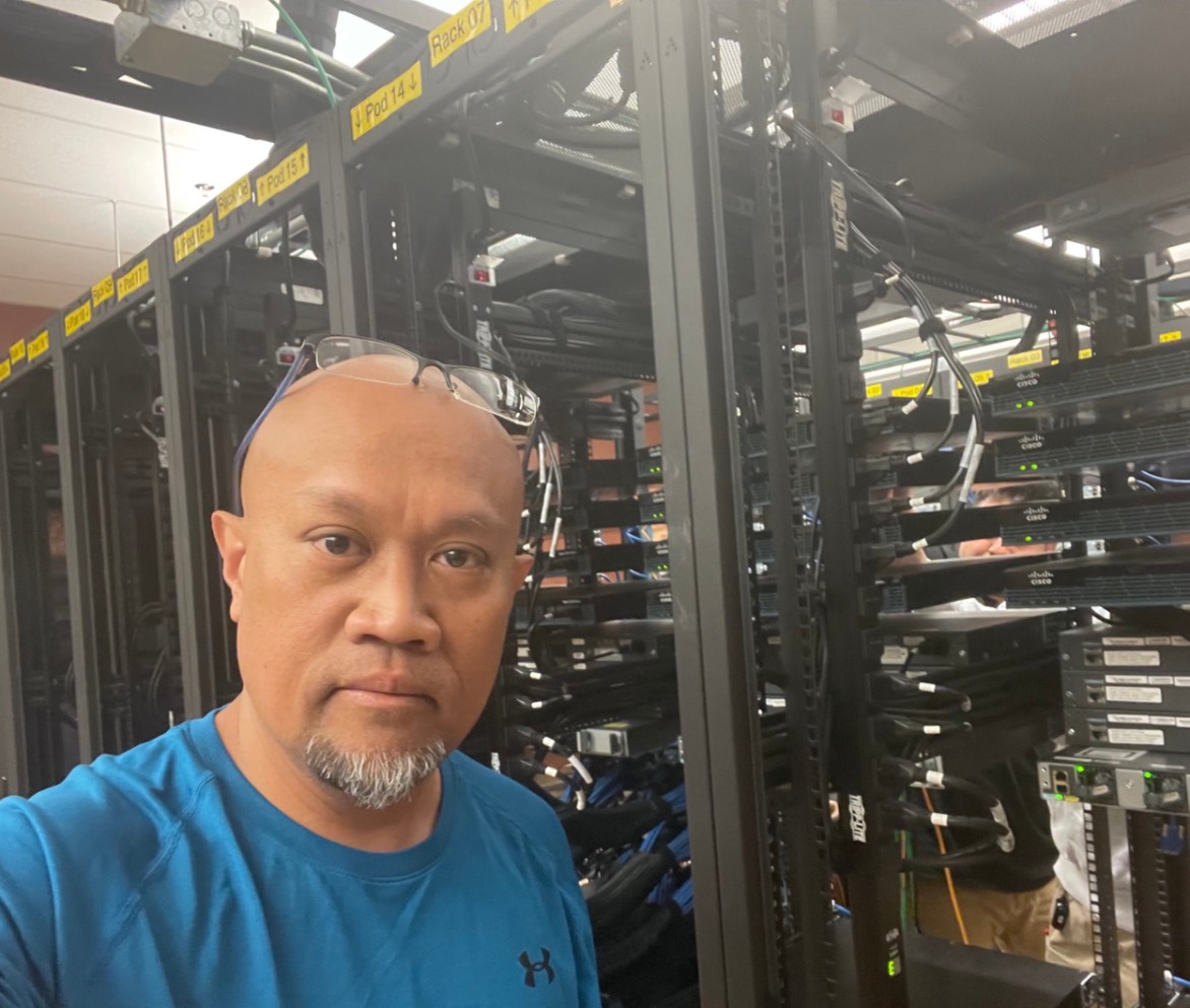 Noel with Networking Equipment