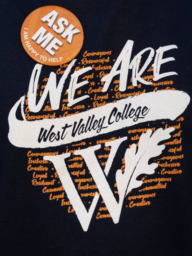 We are West Valley College t-shirt logo