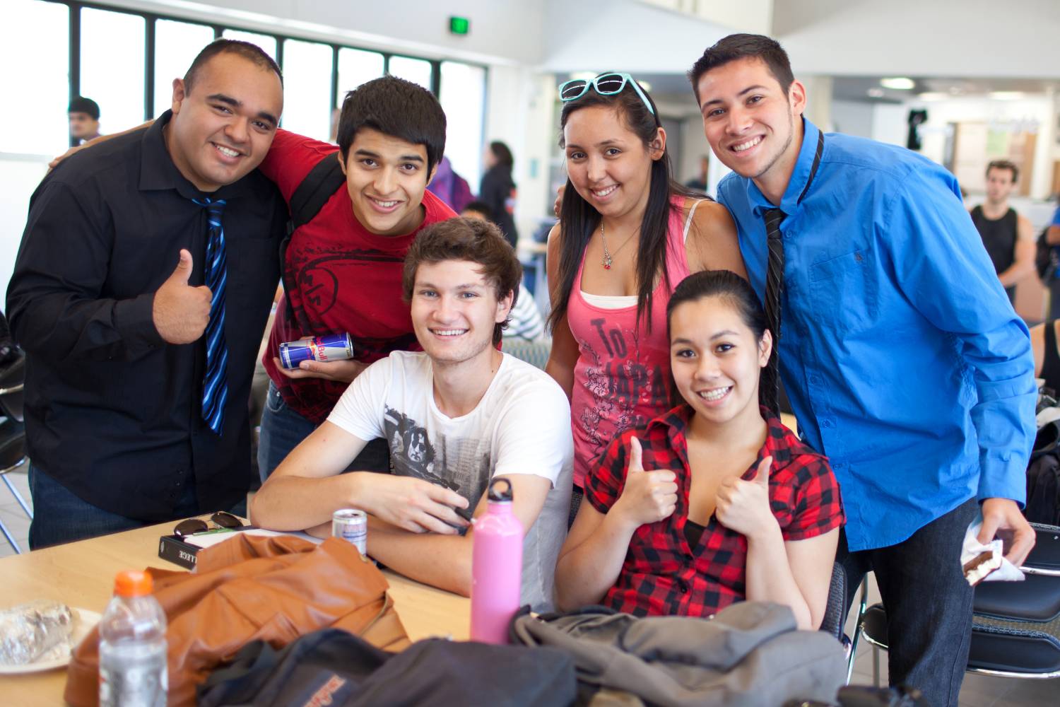 Group of West Valley College Students in Campus Center